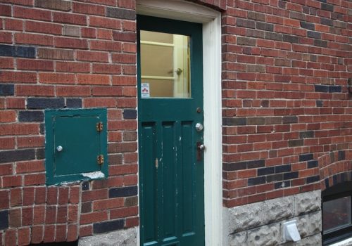 Photo of existing side door in residential building